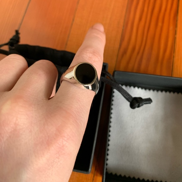 LOUPN Black Onyx Ring - size 9.5